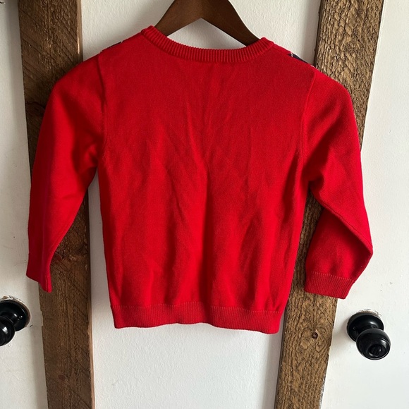 New Hanna Andersson 110 Boys V-Neck Argyle formal Sweater long 100% cotton soft - Picture 6 of 16